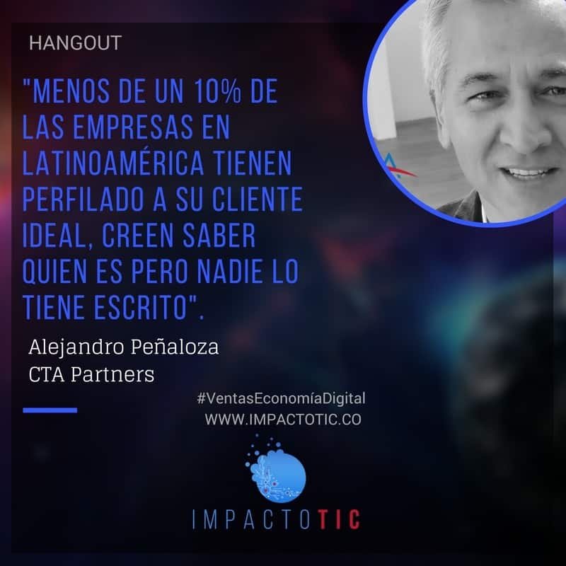 Alejandro Peñaloza de CTA Partners en hangout VentasEconomíadigital