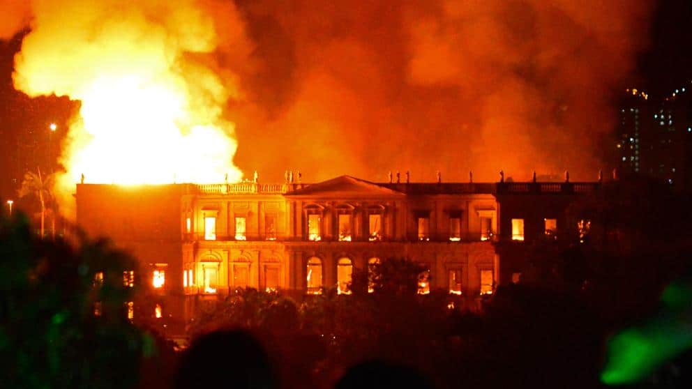 incendio Museo Nacional de Rio de Janeiro-tecnología para museos