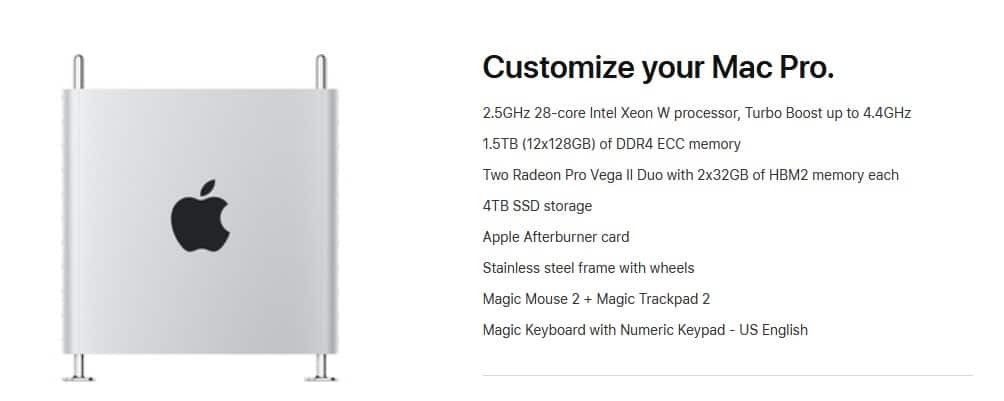 El Mac Pro de $52,748 USD