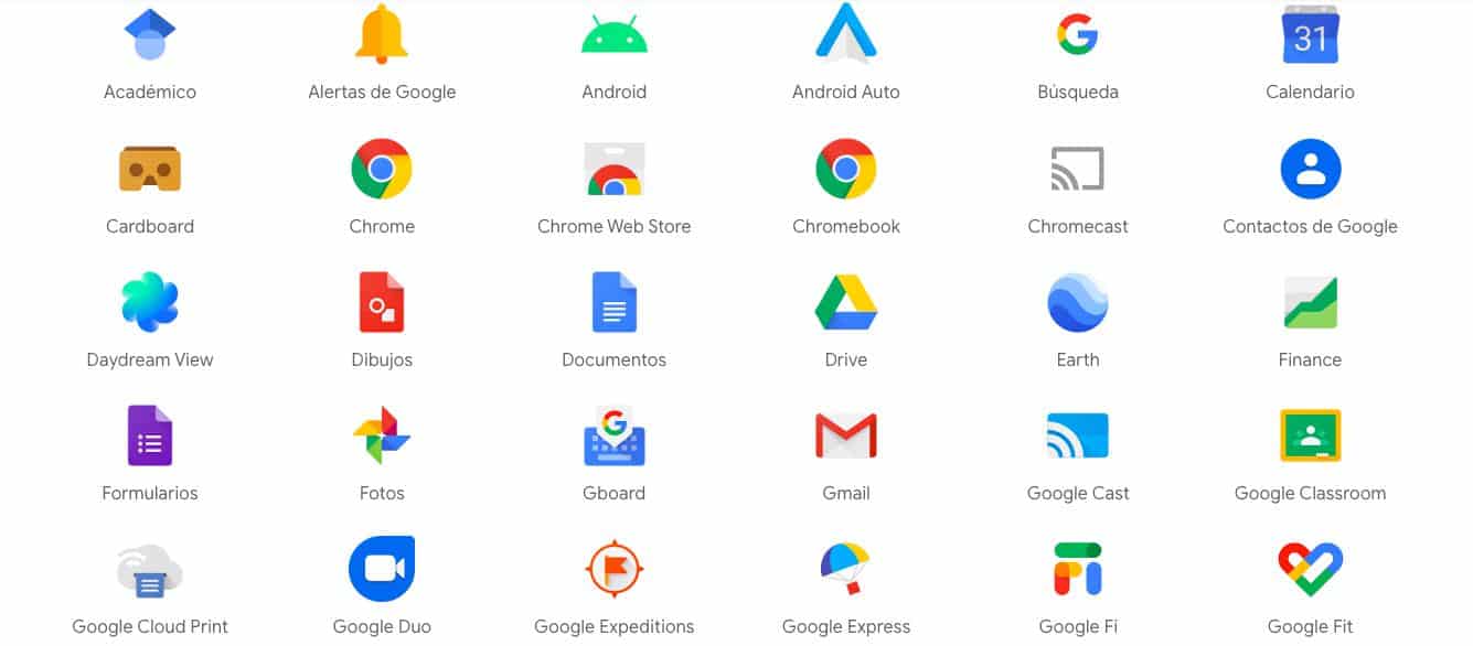 productos de google