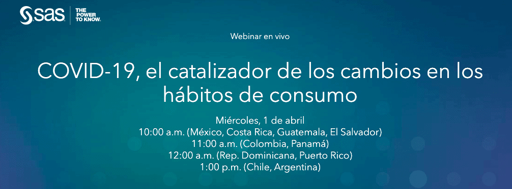 hábitos de consumo webinar SAS