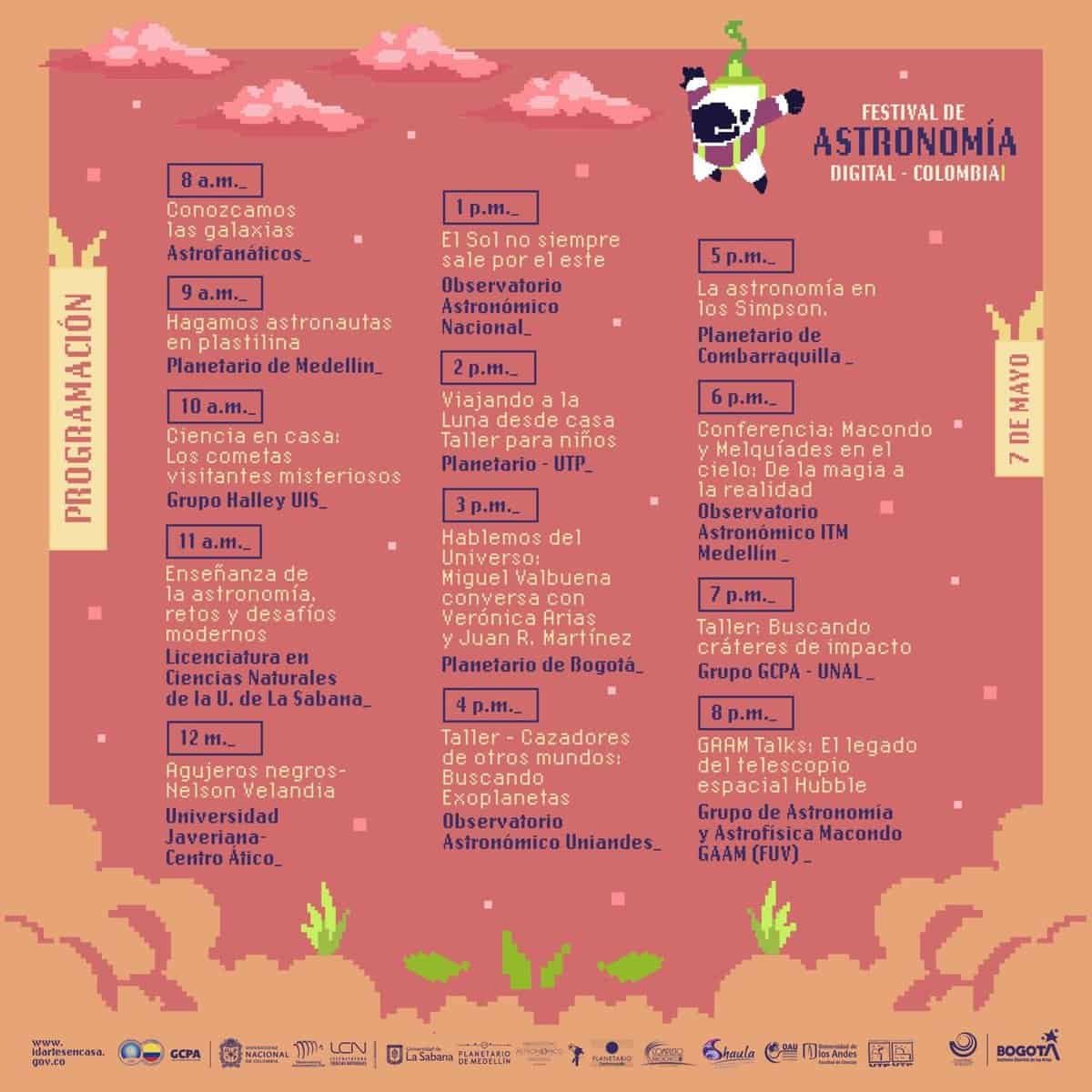 festival de astronomía programación