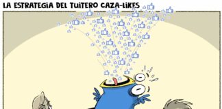 TICaricatura sobre noticias falsas