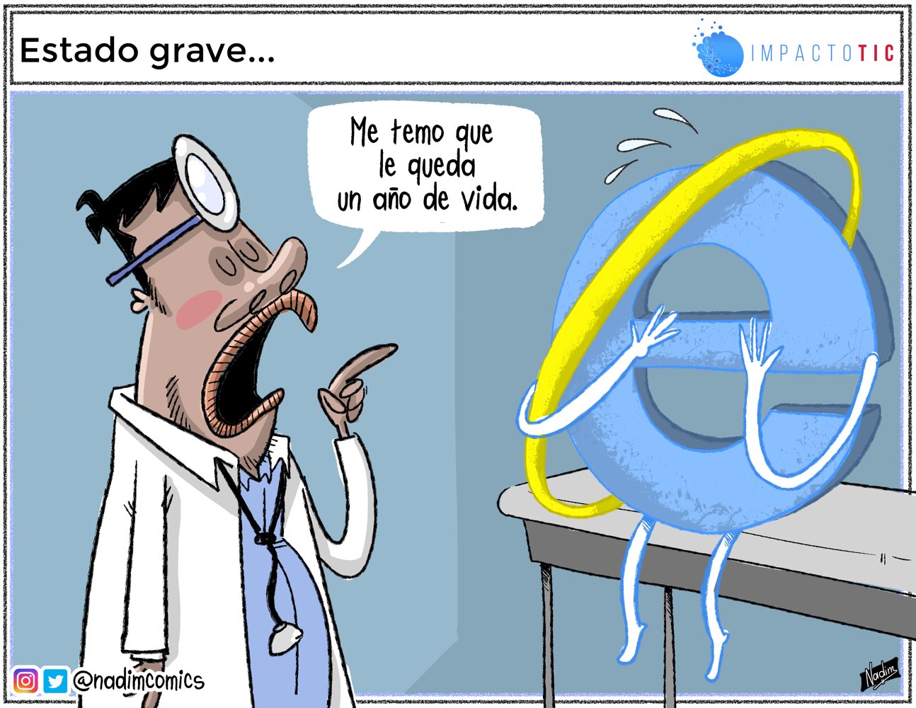 Caricaturas TIC- Estado Grave-Nadim Comics