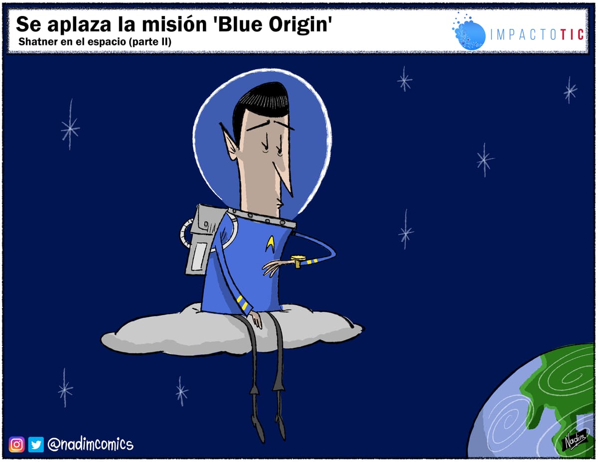 TICaricatura-se aplaza-mision-blue-origin