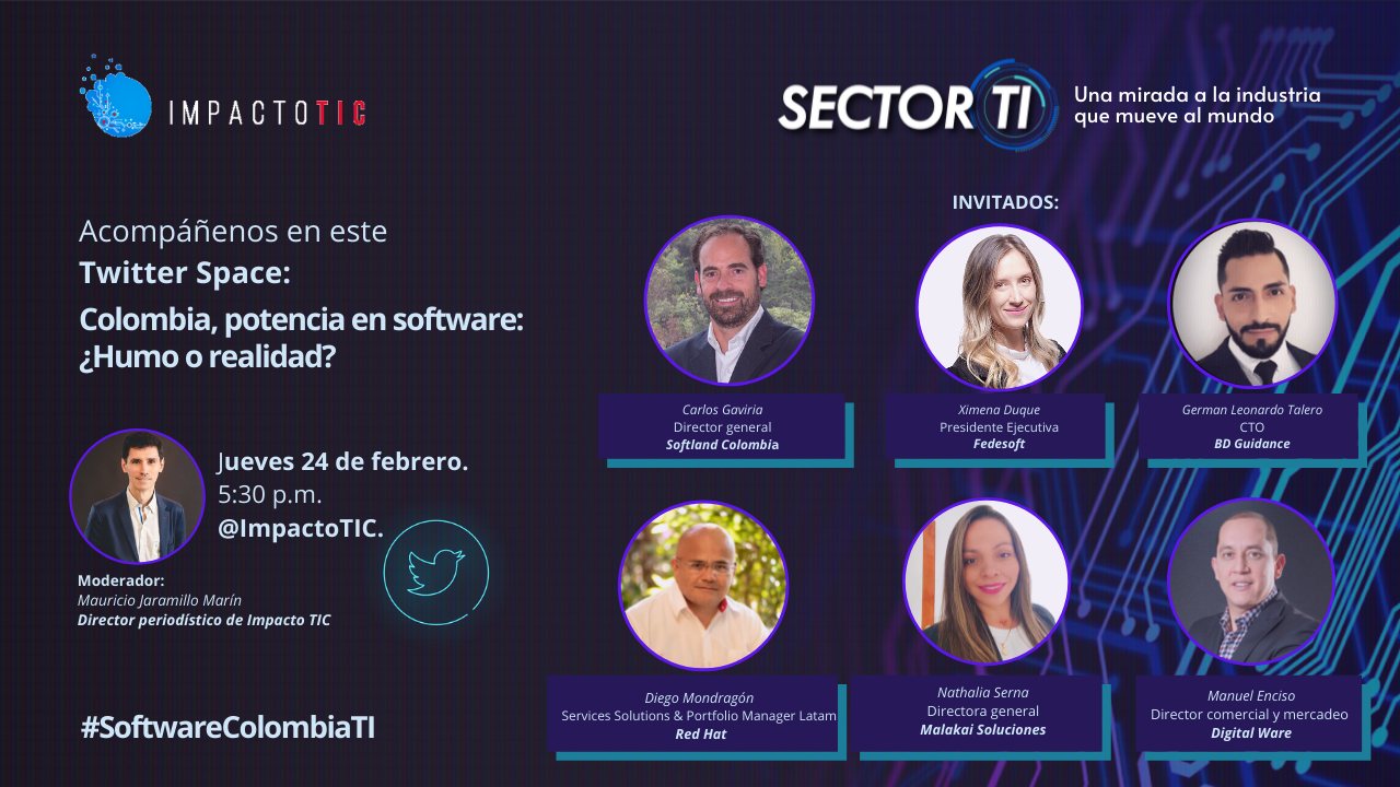 Twitter Space Desarrollo de Software en Colombia