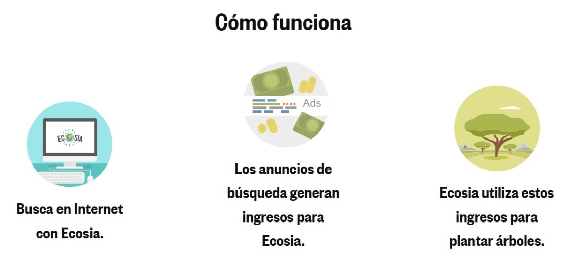 Ecosia el buscador web que lucha contra la deforestación • Impacto TIC