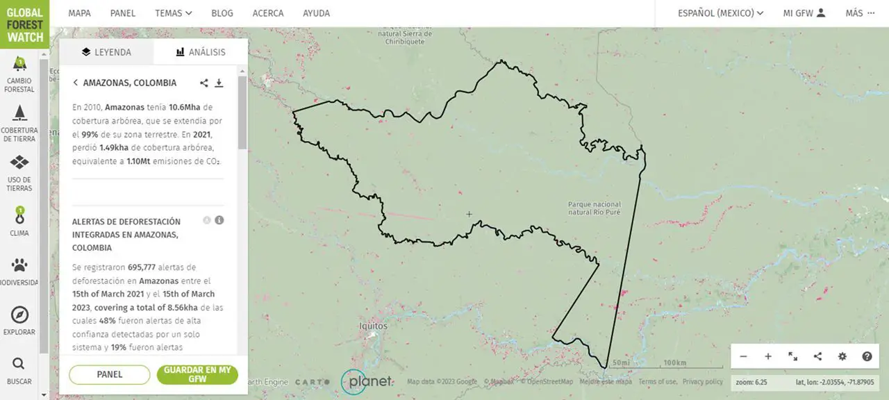 Deforestacion en Colombia
