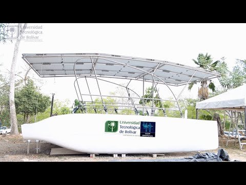 La UTB presenta el primer prototipo AquaBus-e como alternativa de transporte acuático sostenible de pasajeros hecho en Colombia