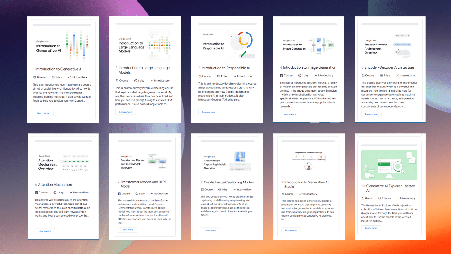 10 cursos de Google sobre IA 1
