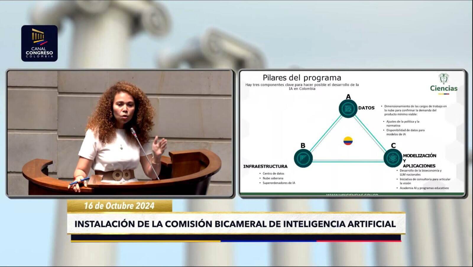 Ministra de Ciencias Yesenia Olaya