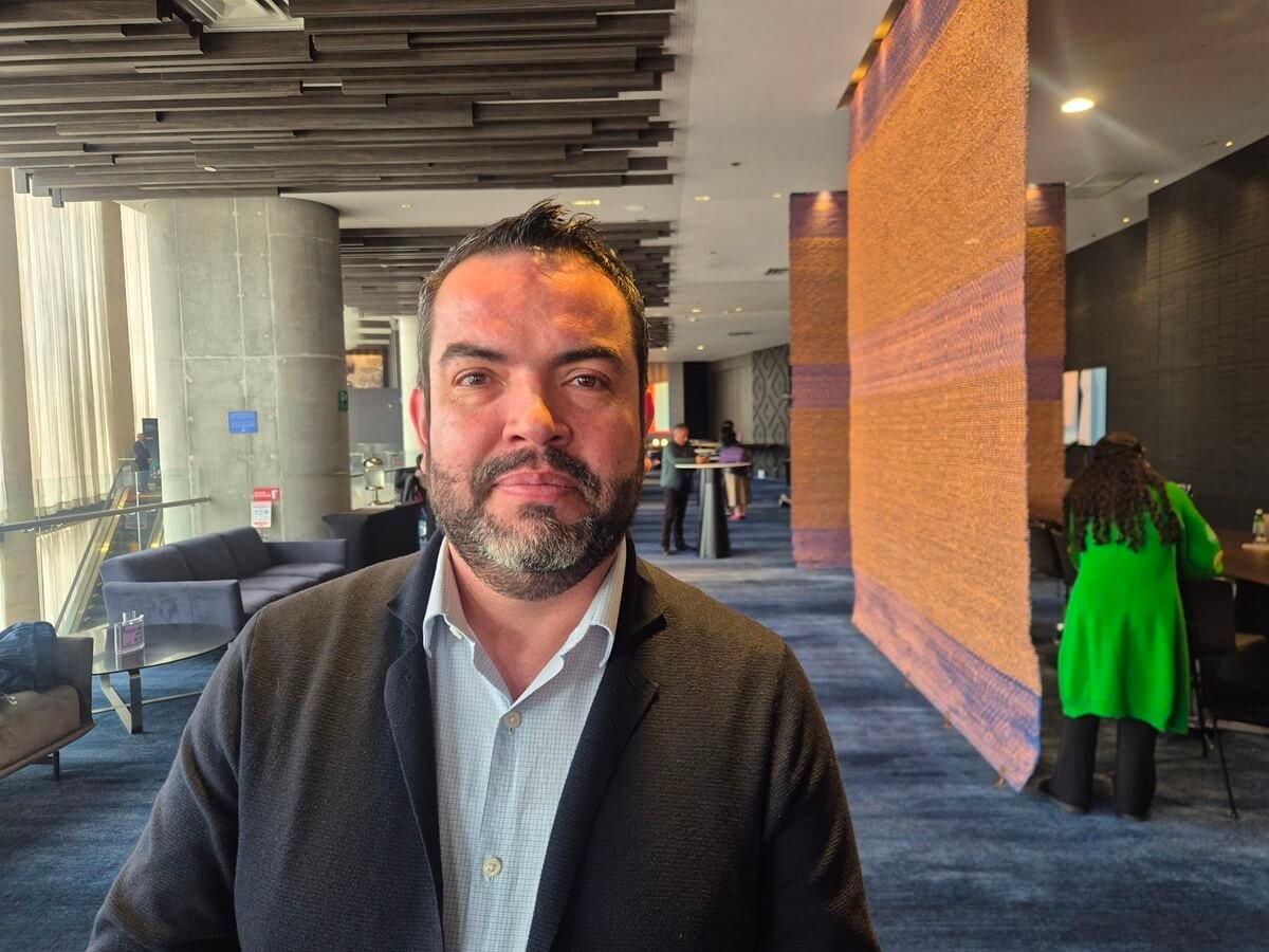 Polkan García, director de Cloud para América Latina en Oracle, en medio del Oracle Data Deep Dive Bogotá
