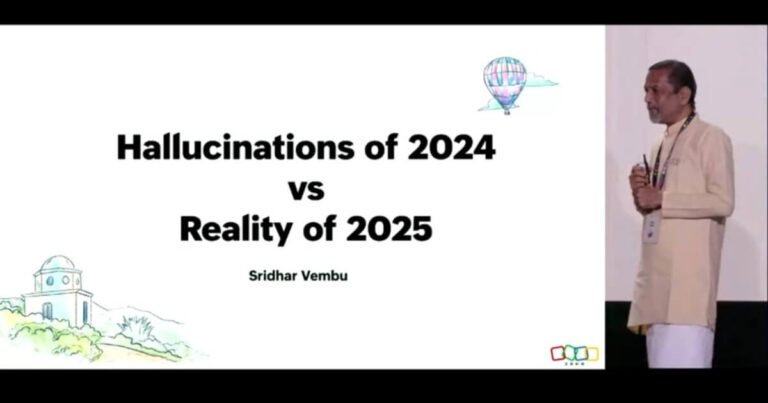 Sridhar Vembu: Alucinaciones y realidades frente a la IA en 2025