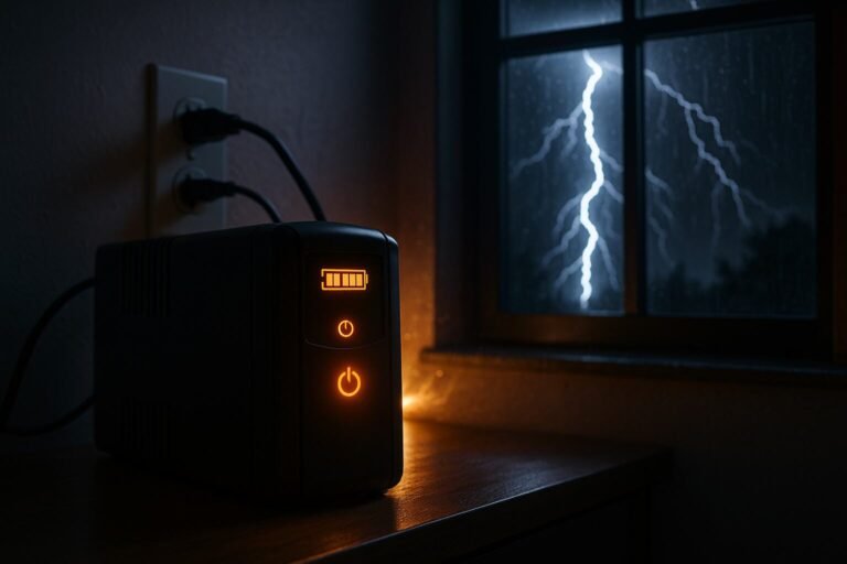 UPS bajo tormenta electrica