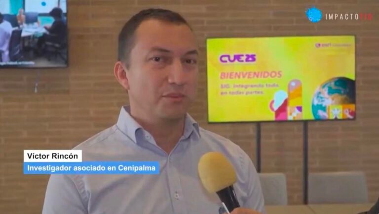 “Los SIG permiten optimizar los cultivos de palma y hacer más sostenible la producción”: Víctor Rincón, Cenipalma