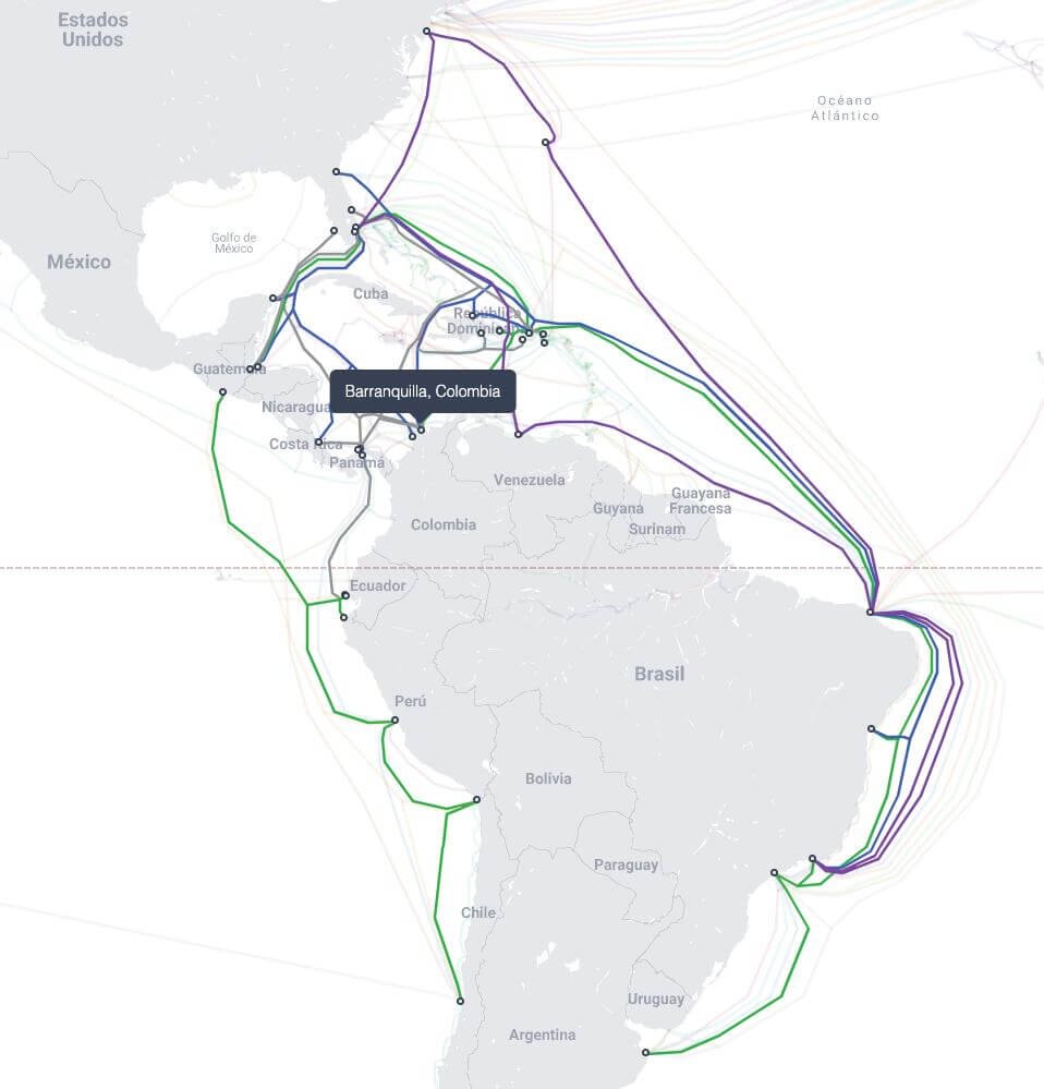 cables submarinos colombia