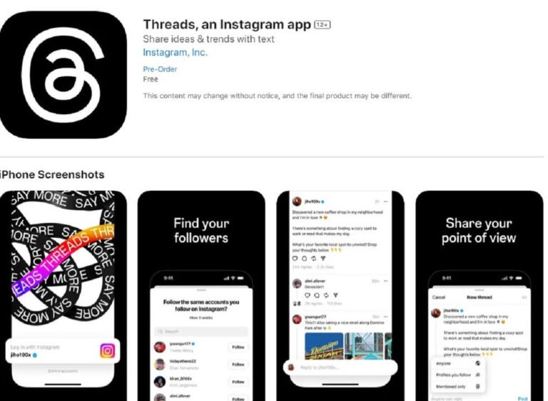Instagram Threads, la nueva competencia de Twitter