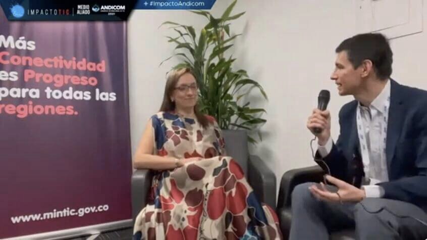 entrevista ministra tic carmen ligia en andicom