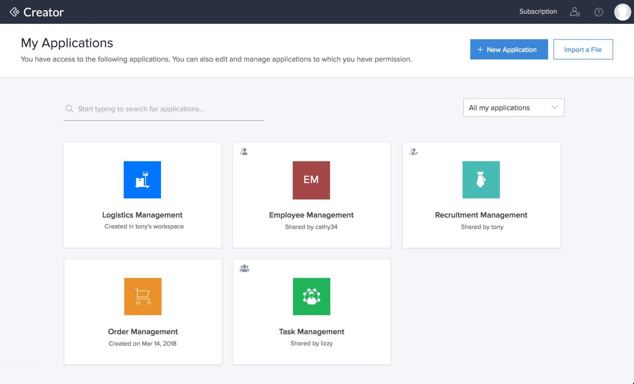 zoho creator