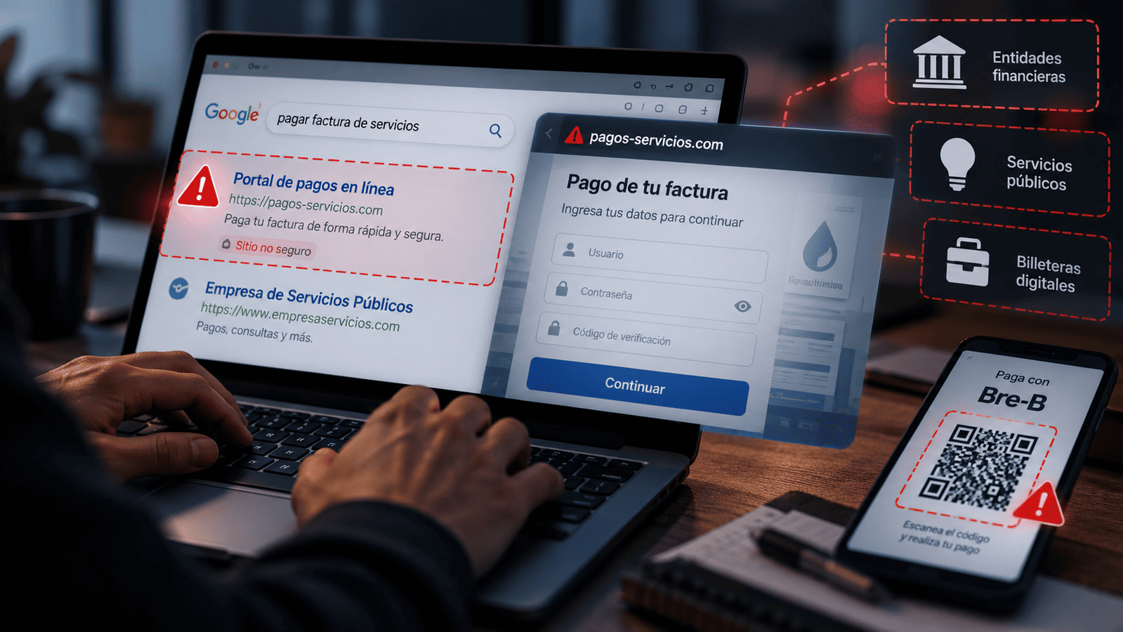 Alerta de fraude en pagos digitales