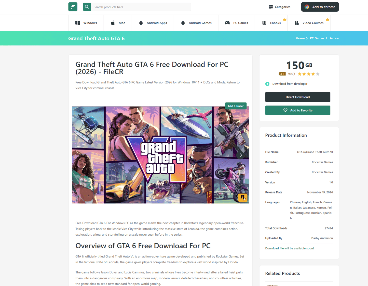 GTA 6 fraude de robo de datos