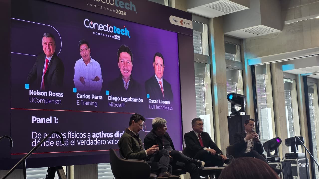 Nelson Rosas UCompensar Carlos Parra E Training Diego Leguizamon Microsoft y Oscar Lozano Dell Technologies