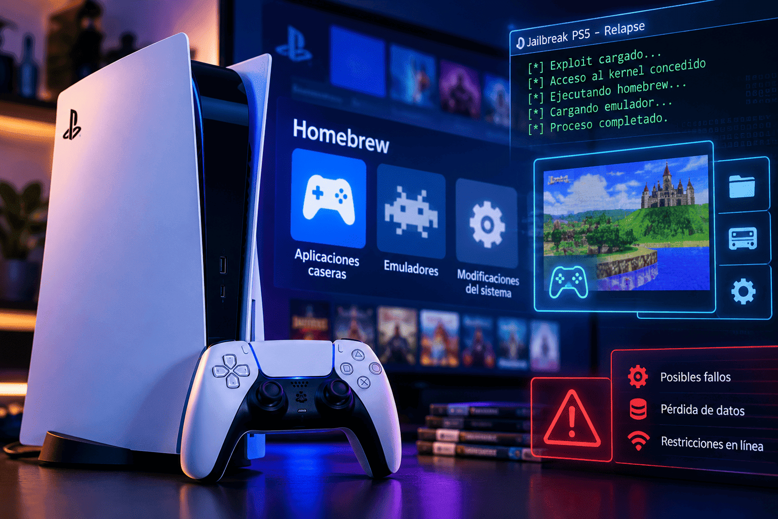 PS5 Homebrew Emulacion y Advertencias